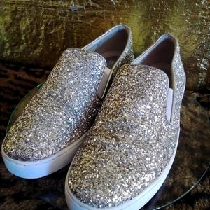Michael kors metall8c silver glitter sneakers